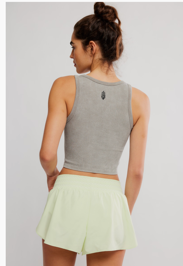 FREE PEOPLE WHIPPED LIME ELEMENT SHORT