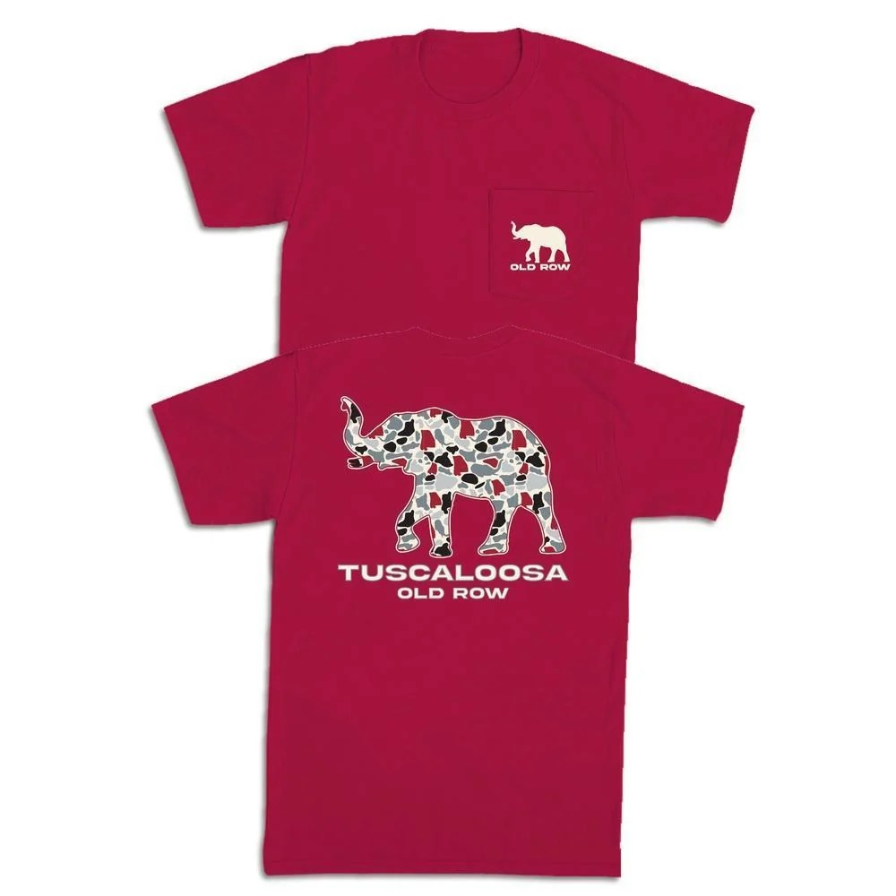 TUSCALOOSA CAMO ELEPHANT TEE