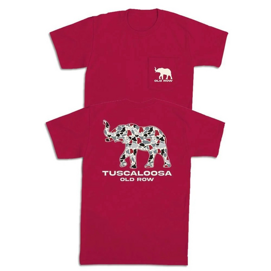 TUSCALOOSA CAMO ELEPHANT TEE