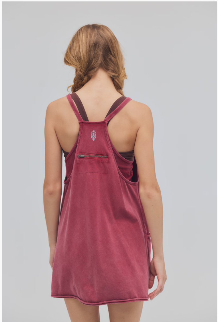 FREE PEOPLE BRICK HOT SHOT MINI DRESS
