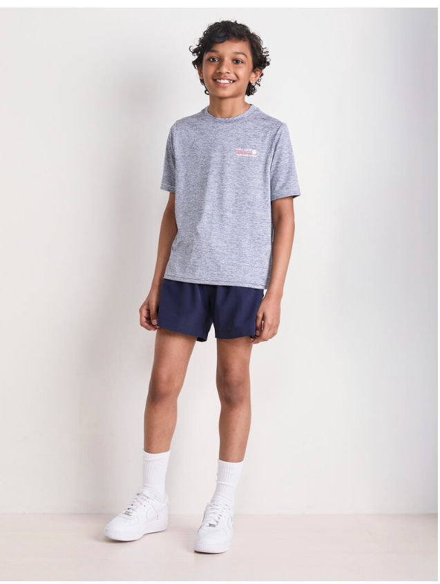 NAUTICAL NAVY BOYS' PERFORMANCE PULL ON SHORTS