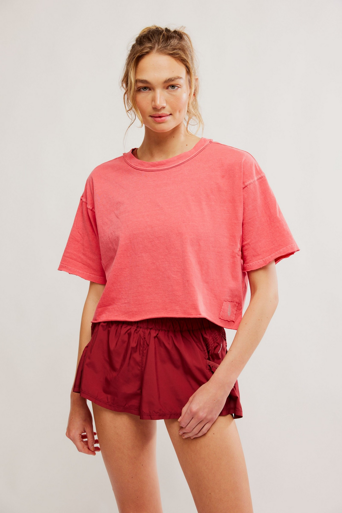 FREE PEOPLE WINTERBERRY INSPIRE TEE