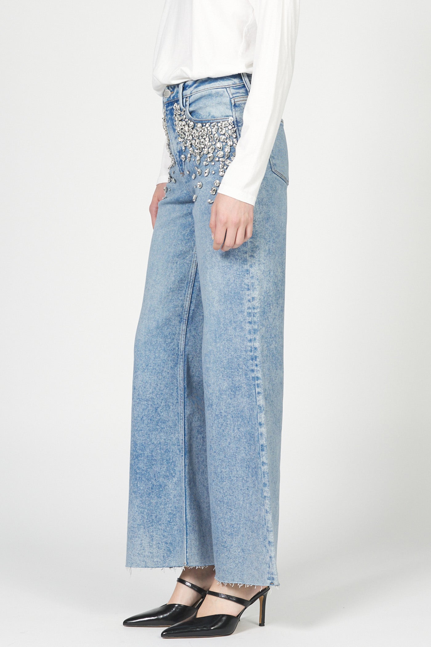 SPARKLE FIONA WIDE LEG JEAN