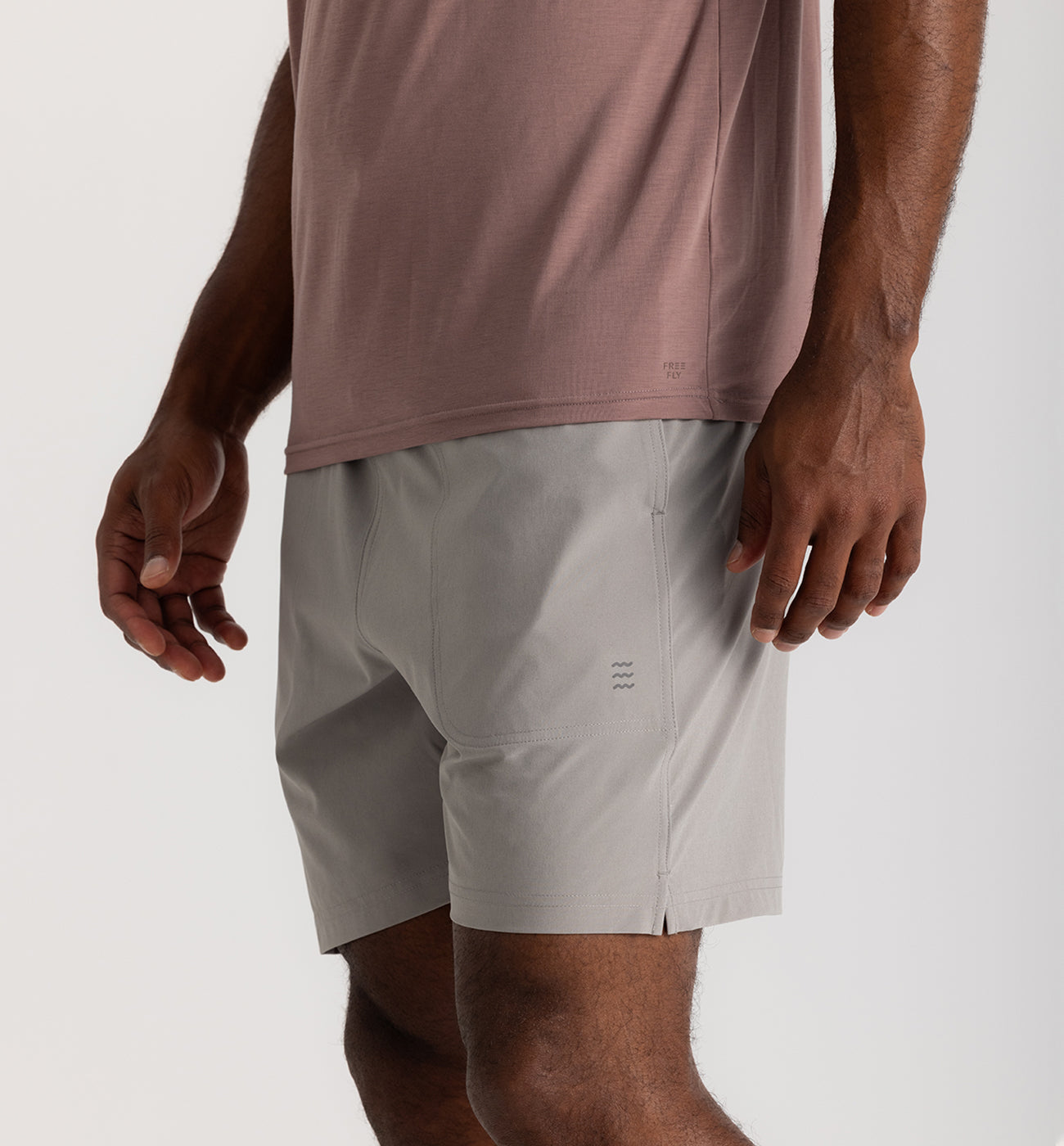 FREE FLY CEMENT MEN'S LINED ACTIVE BREEZE SHORT-7"