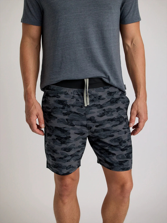 FREE FLY SEASMOKE CAMO MEN'S LINED ACTIVE BREEZE SHORT-7"