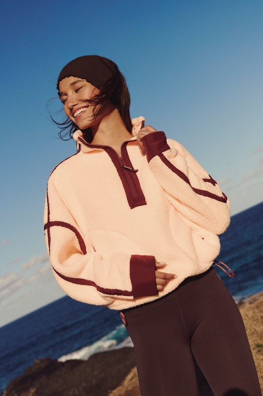 PINA COLADA MOUNTAIN HIGH HALF-ZIP FLEECE