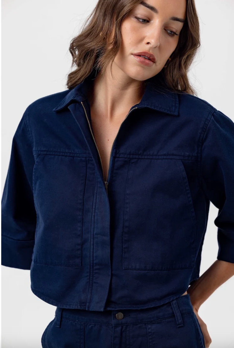NAVY ANNORA JACKET
