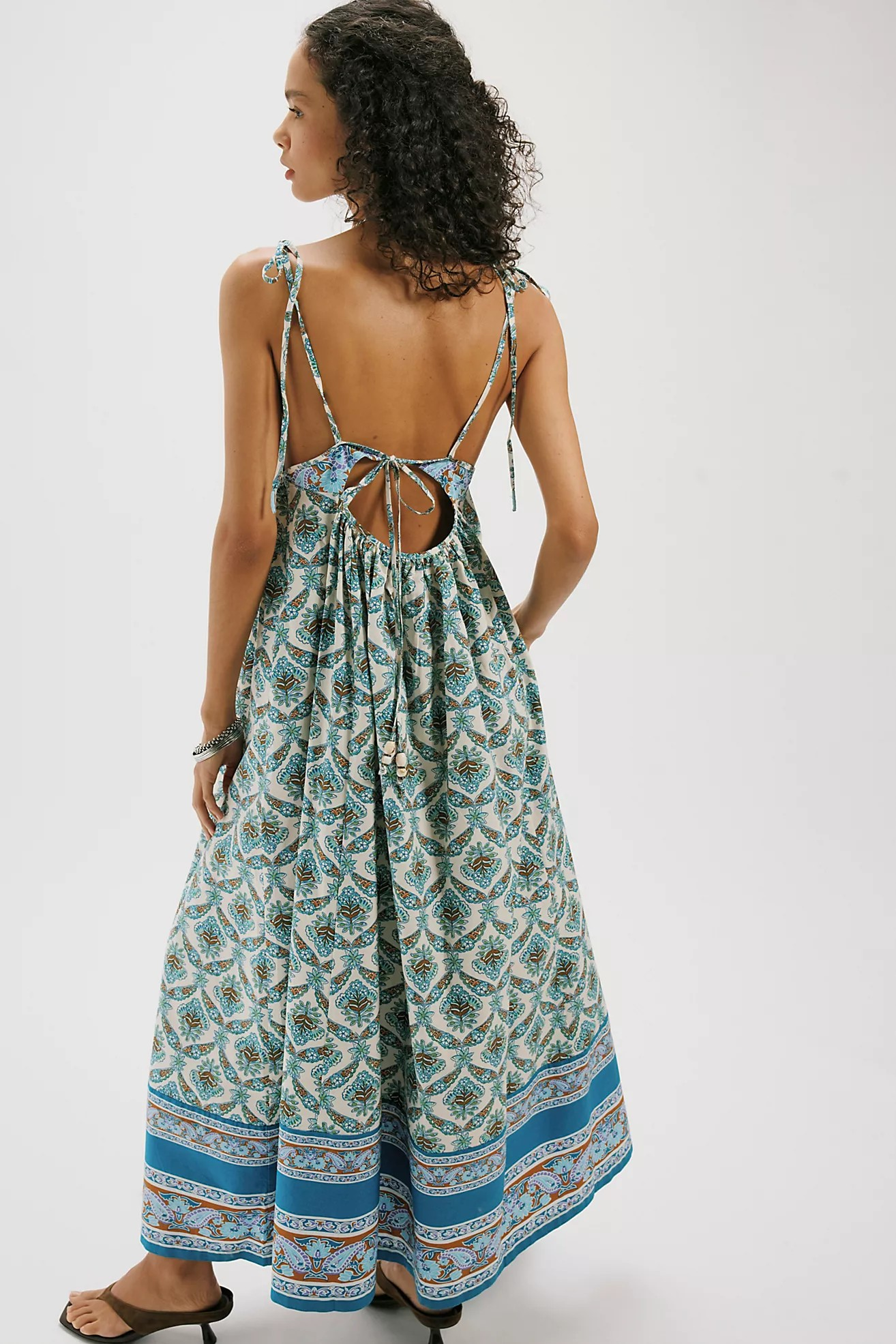 SORRENTO STROLL PRINTED MAXI DRESS
