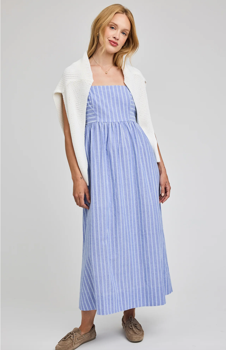 OCEAN STRIPE ALICIA DRESS