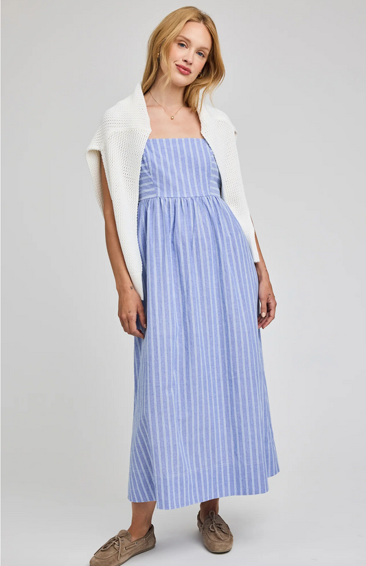 OCEAN STRIPE ALICIA DRESS