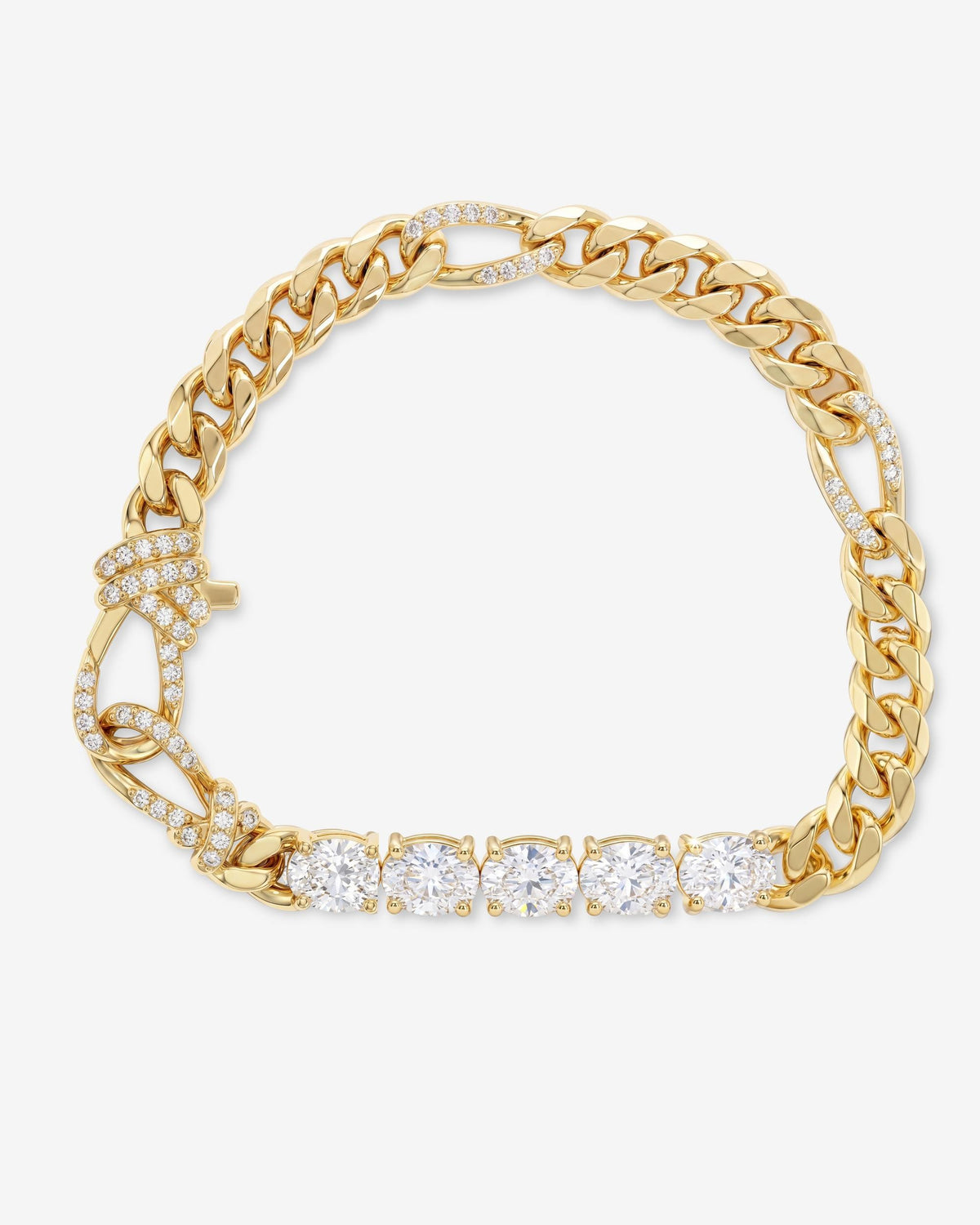 KNOT FIGARO CHAIN BRACELET