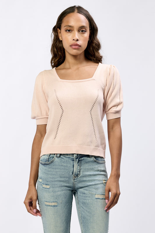 DEAR JOHN SEPIA ROSE ELINE TOP