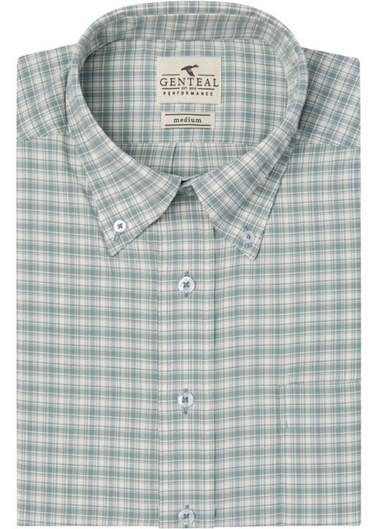 GENTEAL SAGE ASHLAND PLAID PERFORMANCE WOVEN