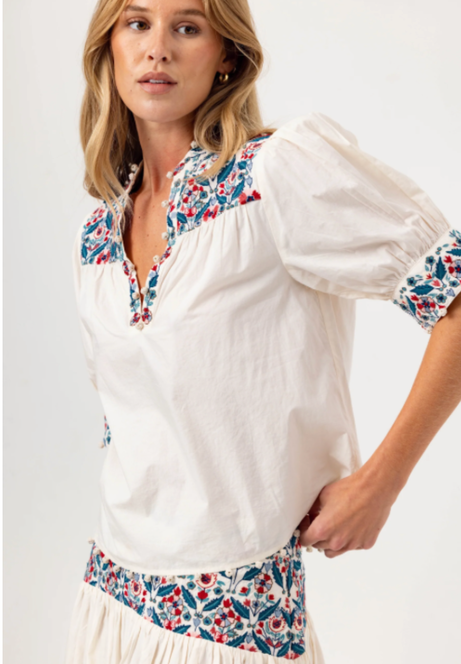 MATILDA EMBROIDERED BLOUSE