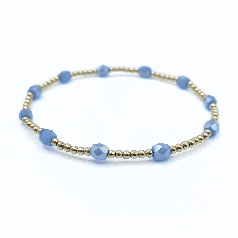 ERIN GRAY BLUE THE KEY WEST GOLD-FILLED AND WATERPROOF BRACELET COLLECTION