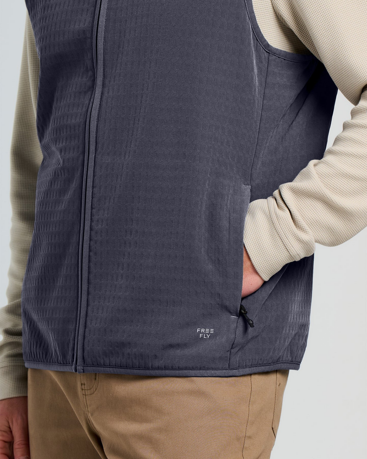STORM CLOUD GRIDBACK FLEECE VEST