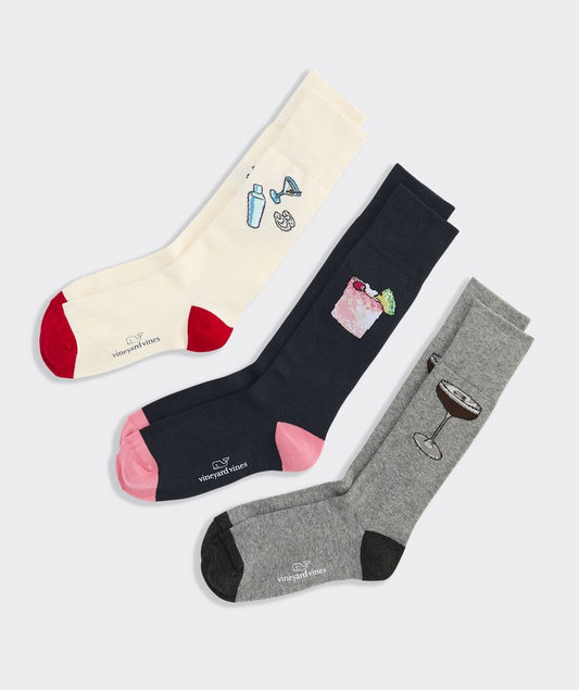COCKTAILS 3-PACK SOCKS