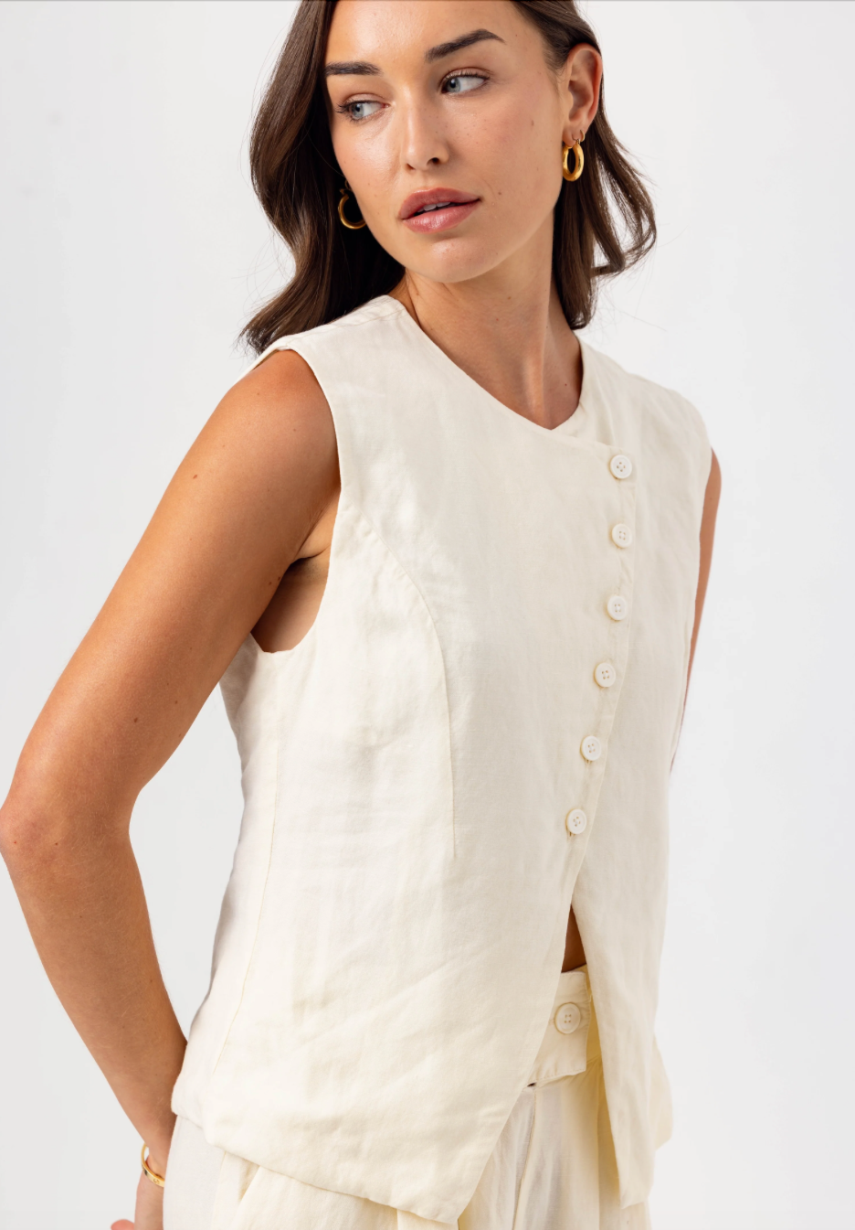 WHISPER WHITE SILKEN VEST