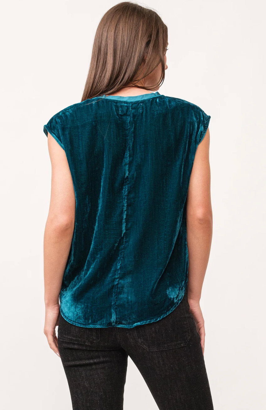 DEAR JOHN DEEP TEAL YANIS TOP