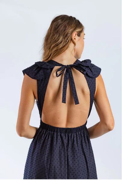 SUNDAYS NAVY FLORENCE DRESS