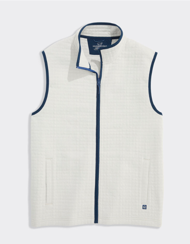 STONE QUILTED NAVIGATOR VEST
