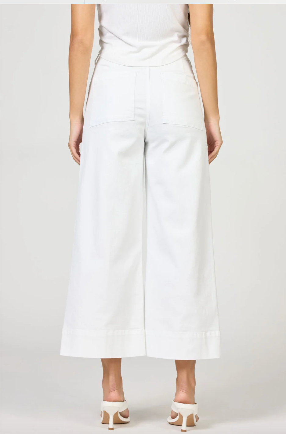 WHITE AUDREY CROPPED JEAN