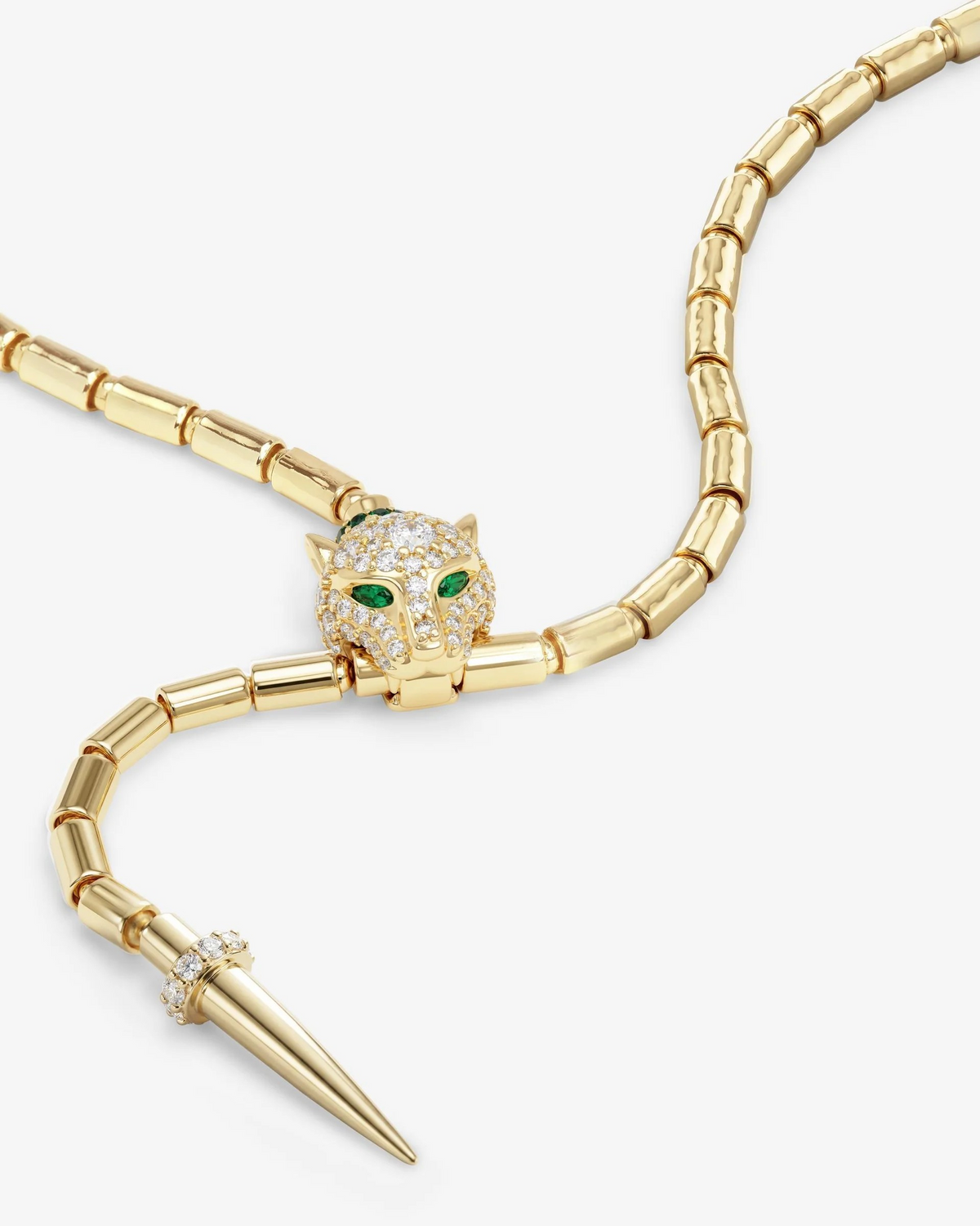 JAGUAR BOLO LARIAT NECKLACE