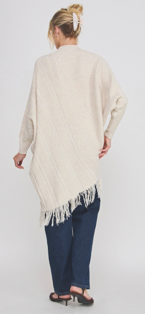 FRINGE SWEATER DRESS