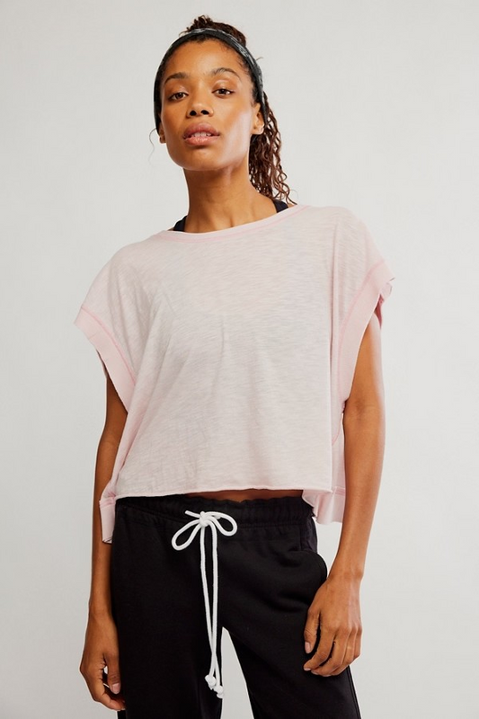 POWDER PINK MY TIME TEE