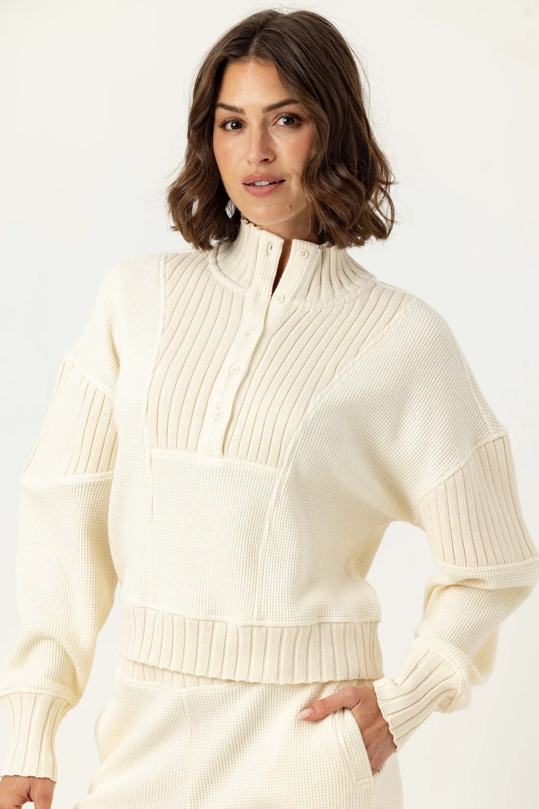 WINTER WHITE SENETTE PULLOVER