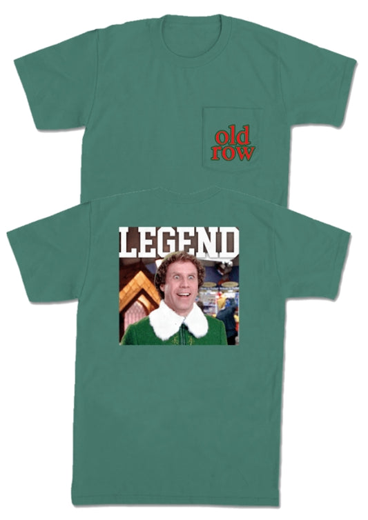 OLD ROW BUDDY THE ELF POCKET TEE