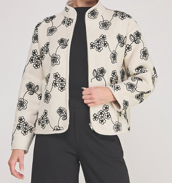 SUEDE FLEECE LINED JACKET
