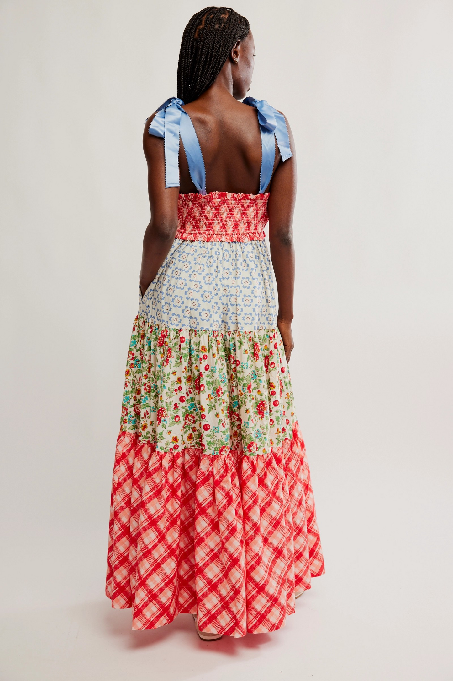 FREE PEOPLE CHERRY COMBO BLUEBELL MAXI