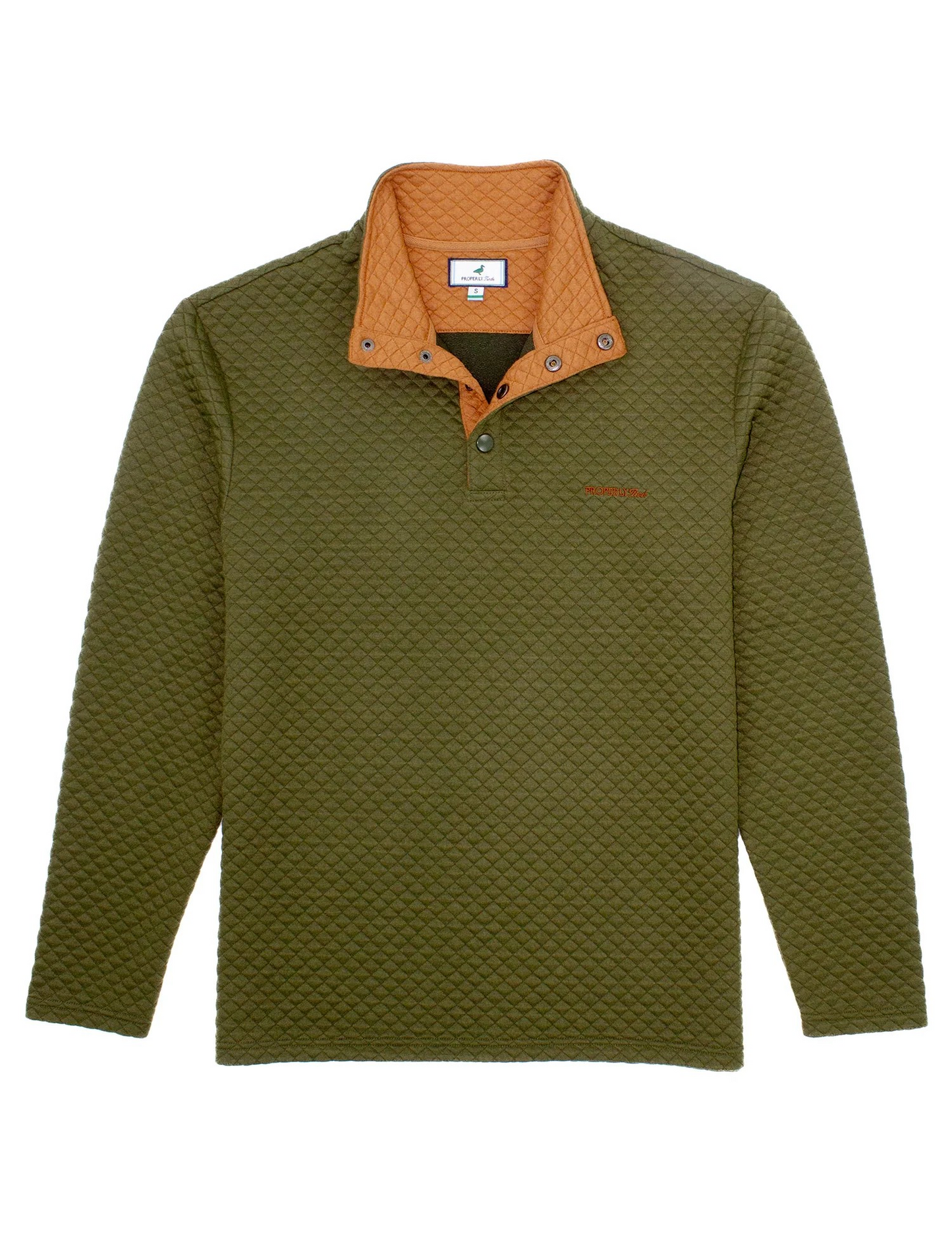 PROPERLY TIED OLIVE CLUB PULLOVER