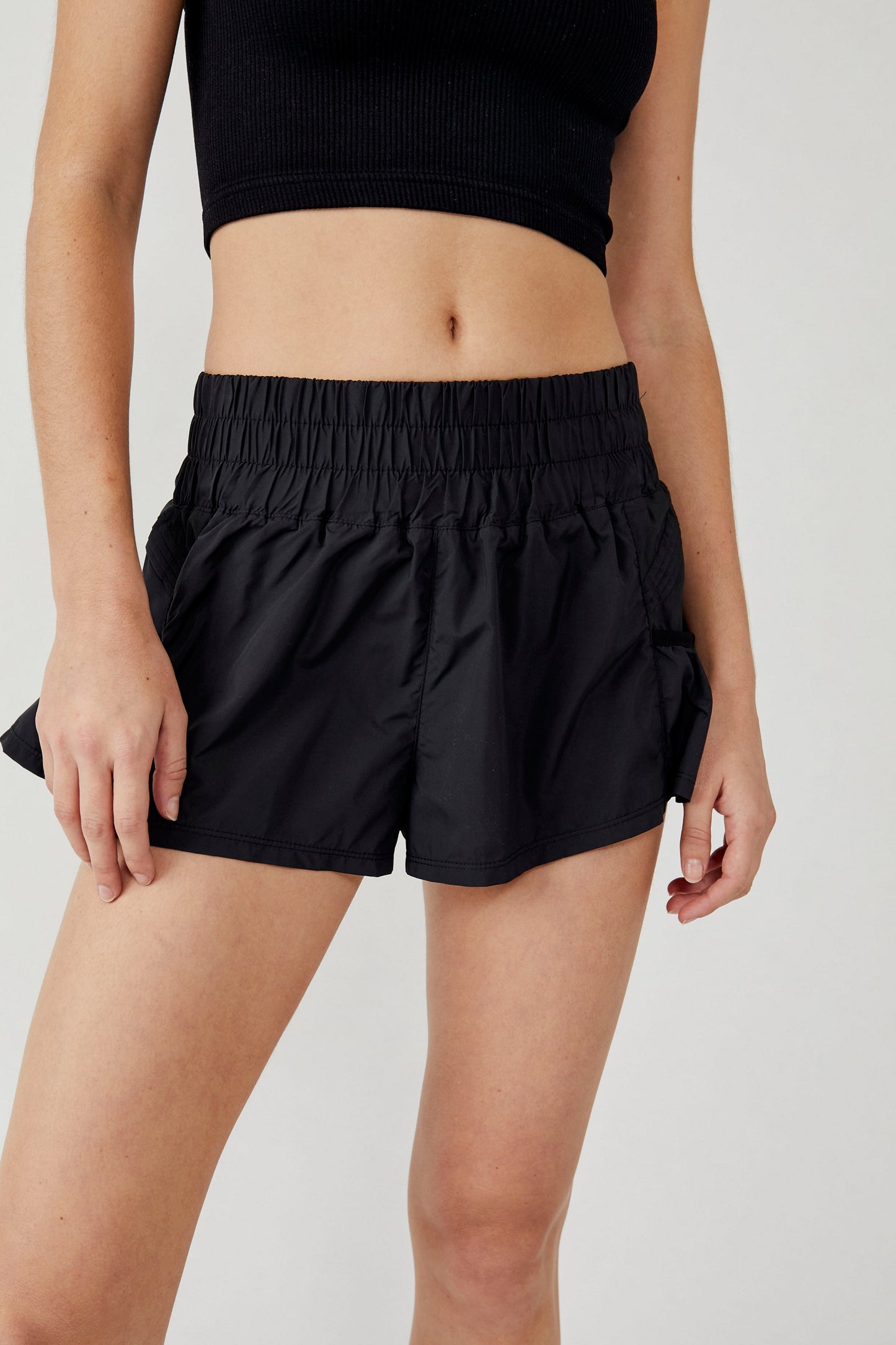 BLACK GET YOUR FLIRT ON SHORTS