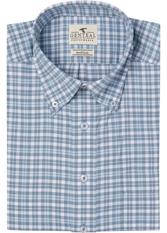 GENTEAL OCEAN ESTES PLAID SOFTOUCH PERFORMANCE WOVEN