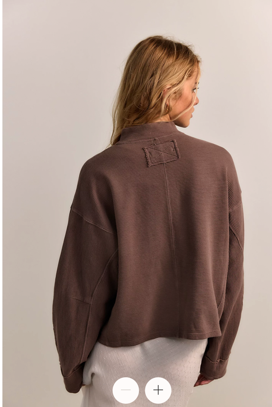 FREE PEOPLE MOCHACHINNO CELESTE QUARTER ZIP