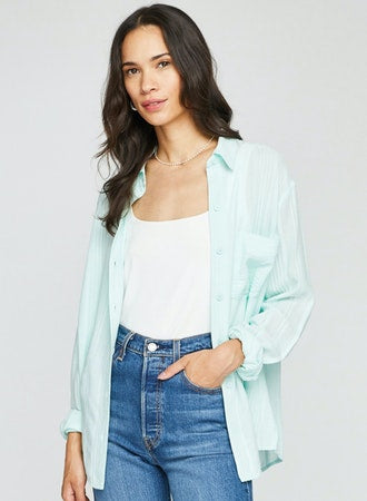 GENTLE FAWN SEAGLASS PAIGE BUTTON DOWN