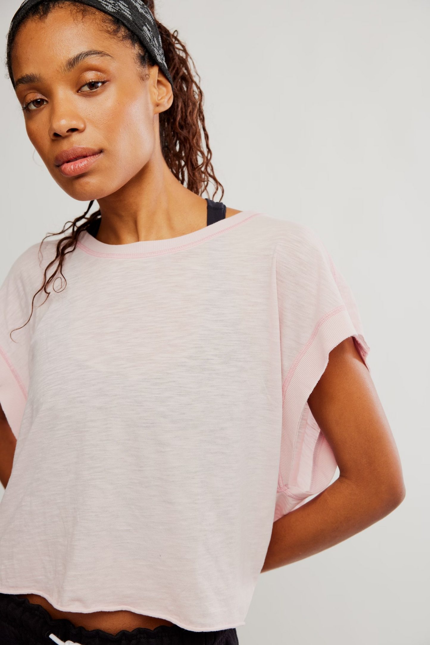 POWDER PINK MY TIME TEE