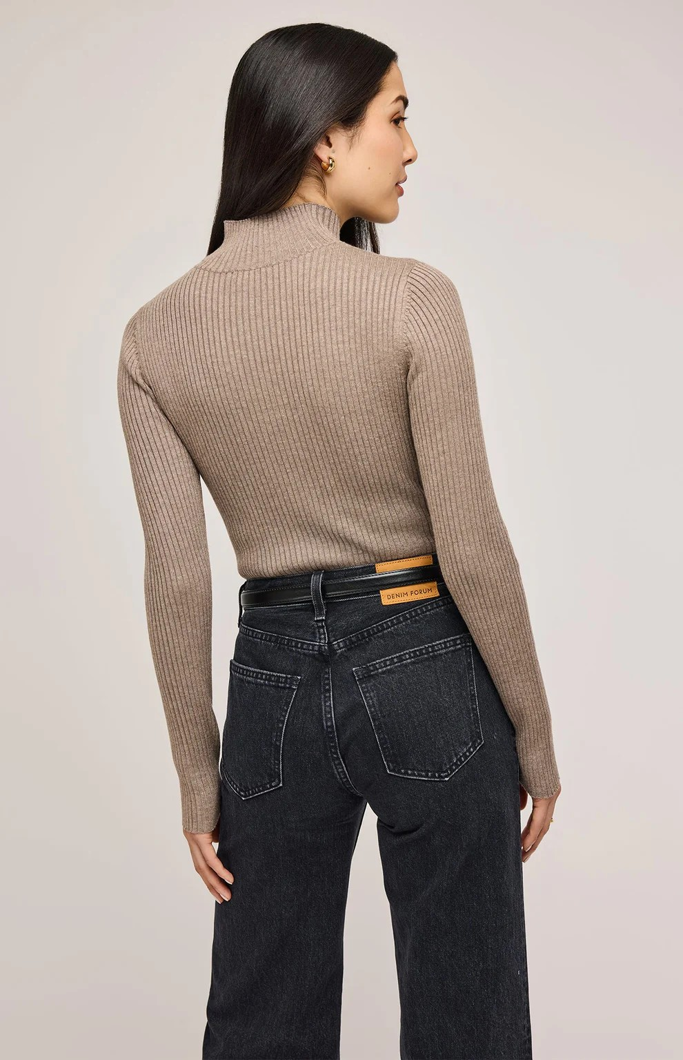 GENTLE FAWN COBBLESTONE ARLEN RIBBED KNIT TOP