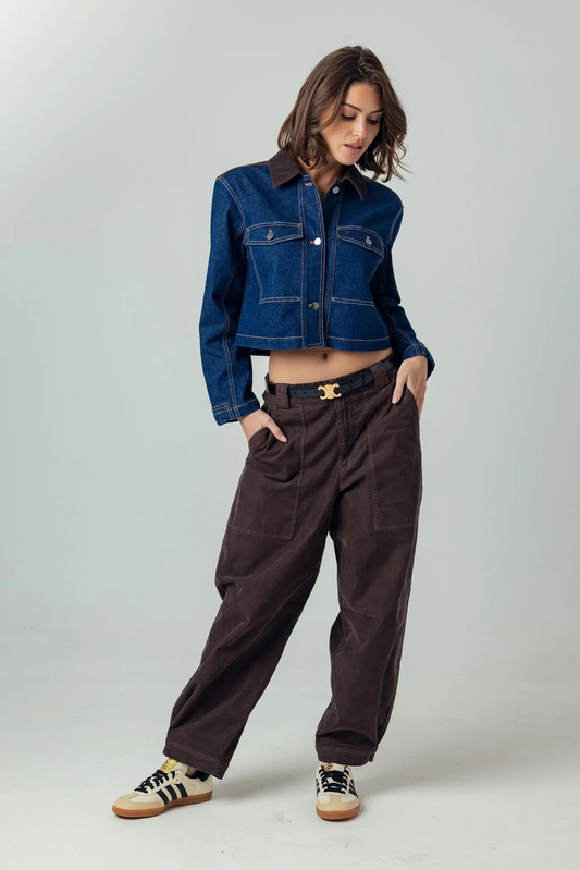 DENIM CHOCOLATE KLEA JACKET