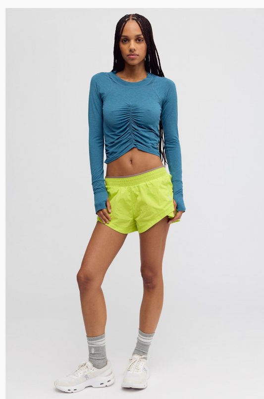 RIPTIDE TEMPO RUCHED UV PROTECTION LONG SLEEVE SHIRT