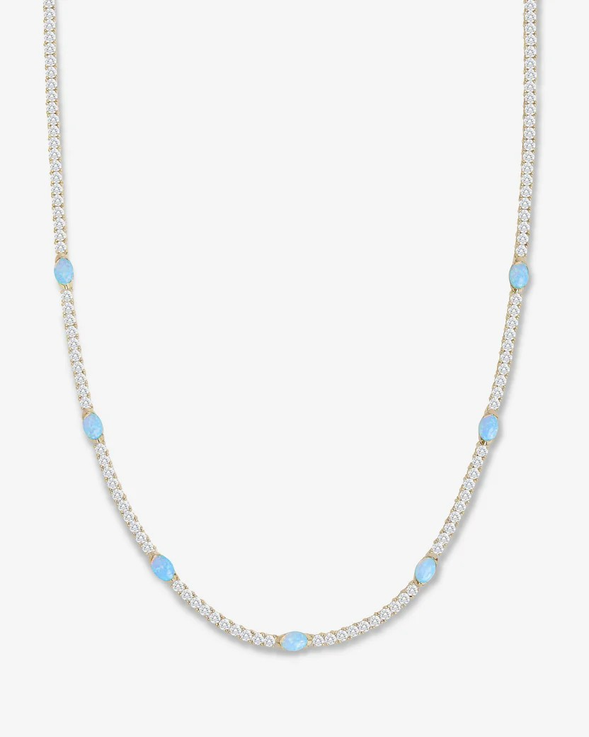 THE MAVEN BLUE OPAL NECKLACE