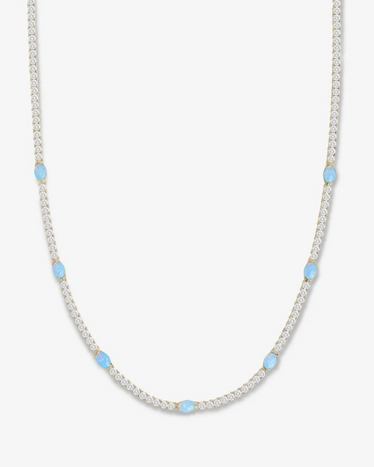 THE MAVEN BLUE OPAL NECKLACE