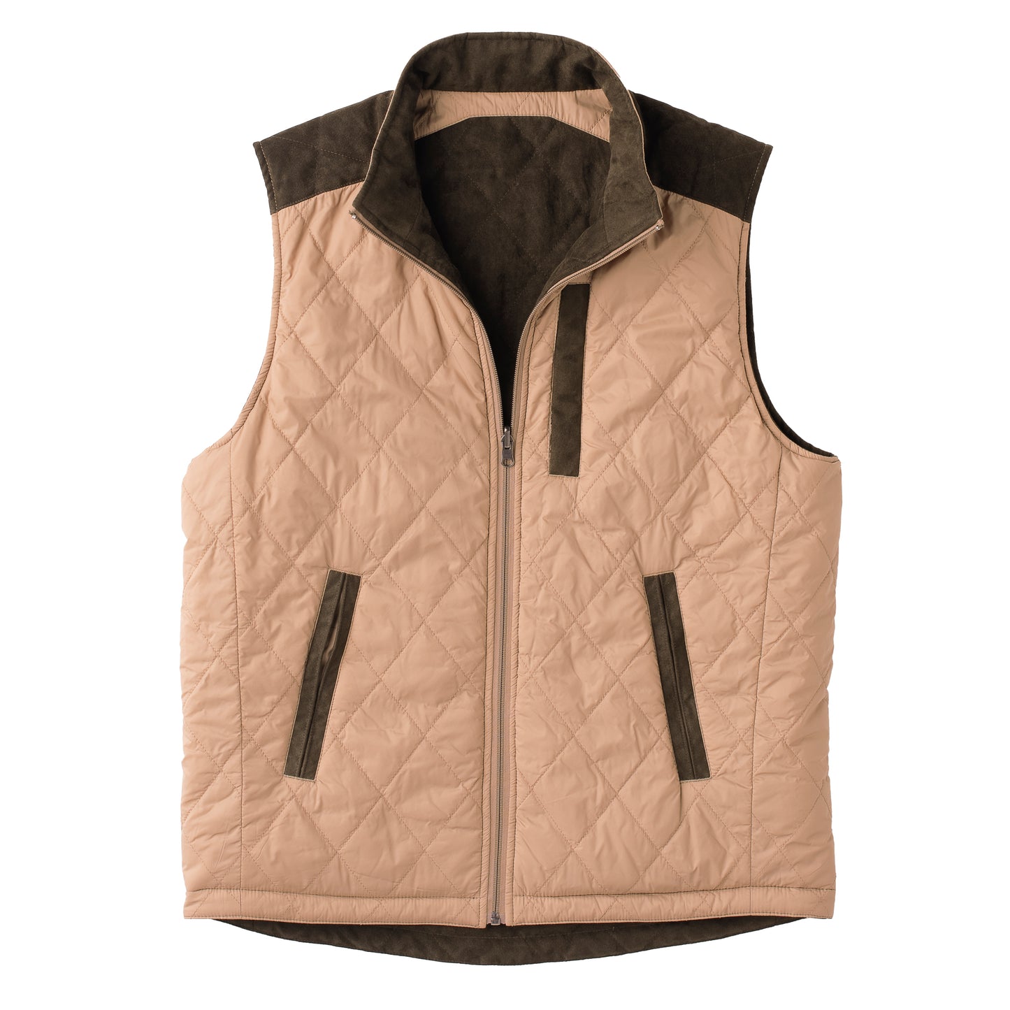 OLIVE/TAUPE HIGH POINT REVERSIBLE VEST