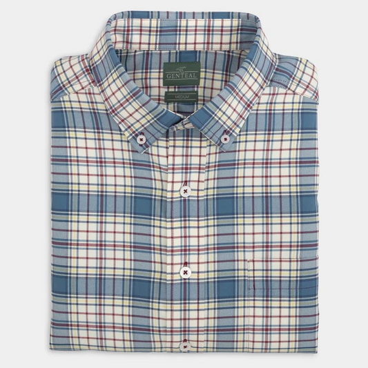 GENTEAL LAKESHORE PLAID BRANT SOFTOUCH PERFORMANCE SPORT SHIRT