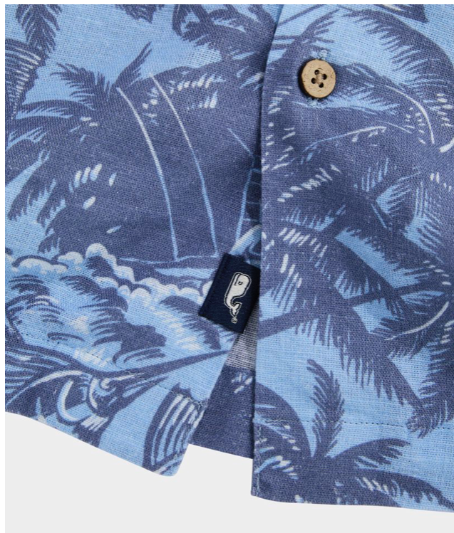 REEL & RIDE SEABREEZE LINEN CABANA SHIRT