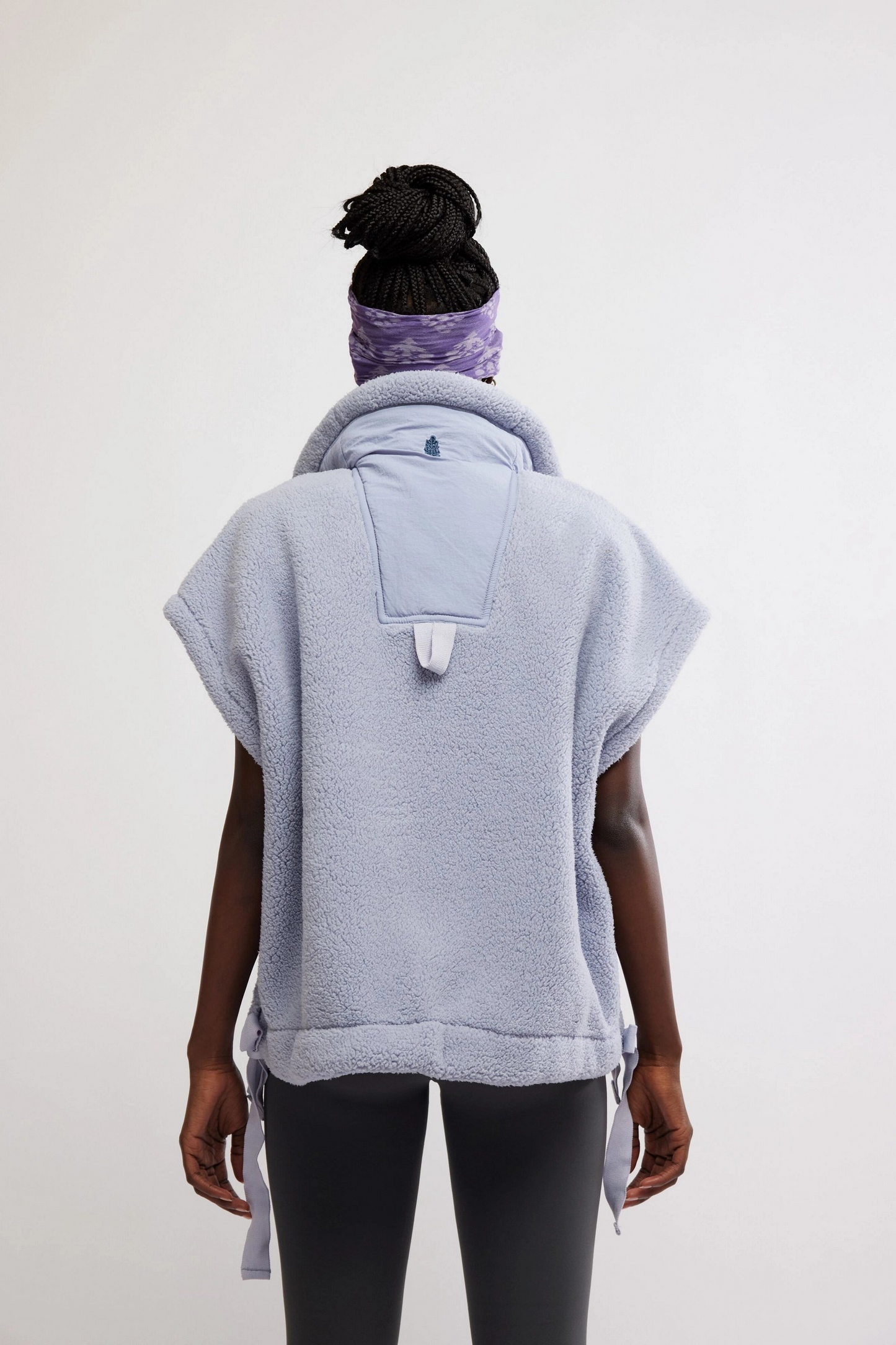 FREE PEOPLE STEEL SCOUT IT OUT FLEECE VEST