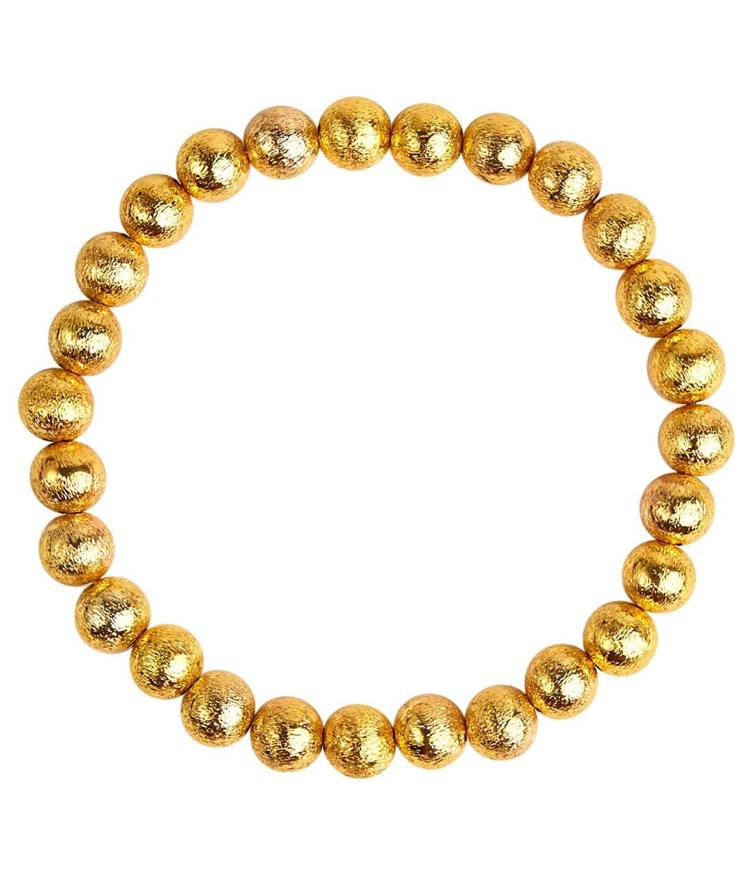 LISI LERCH 10MM GOLD BEADED BRACELET