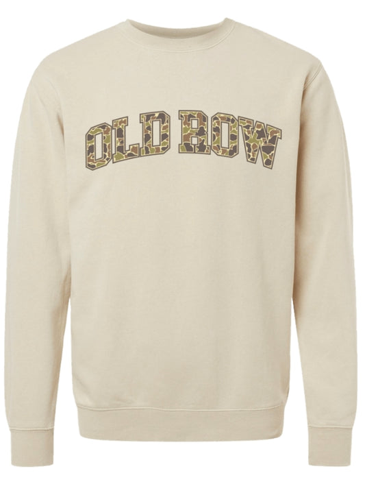 OLD ROW CAMO CREWNECK